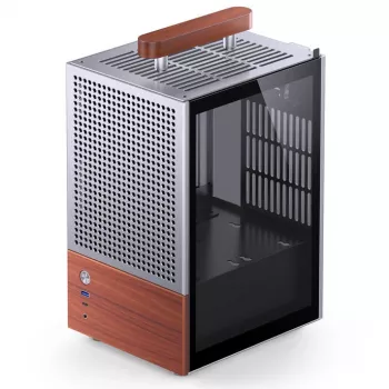 Caja de PC Jonsbo T6, mini-torre, Mini-ITX, plata