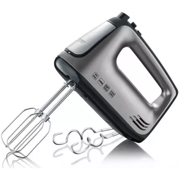 SEVERIN HM 3832 - batidora de mano - 400 W - gris metalizado/negro/acero inoxidable