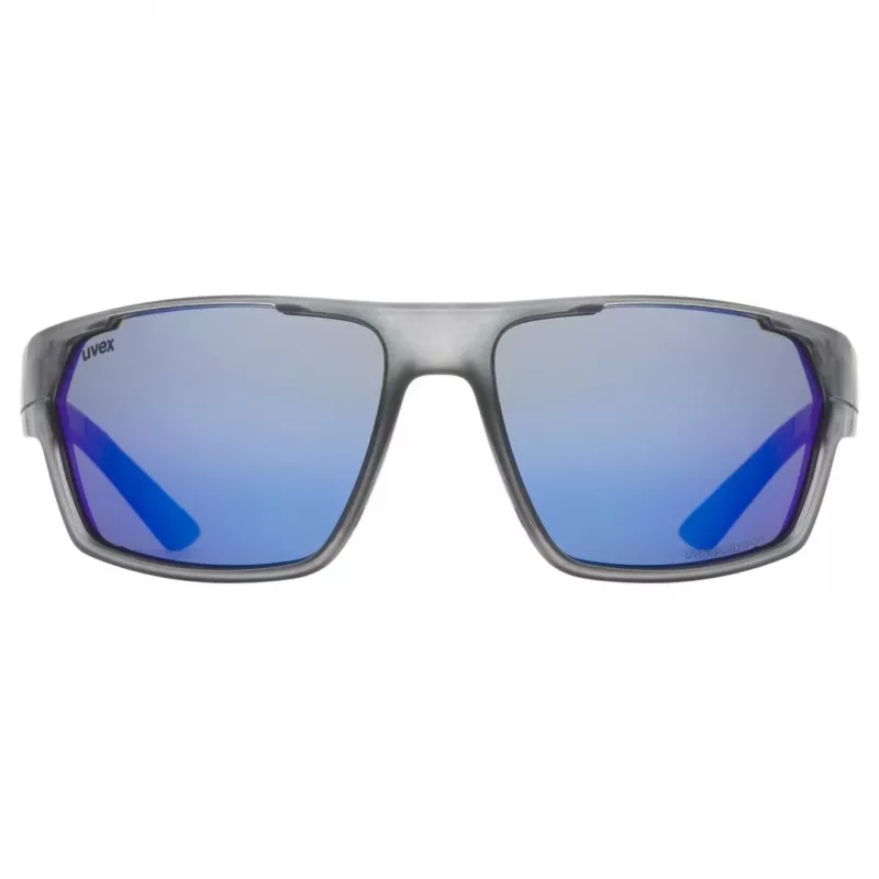 Gafas de sol polarizadas Uvex Sportstyle 233 P - smoke mate/espejo azul