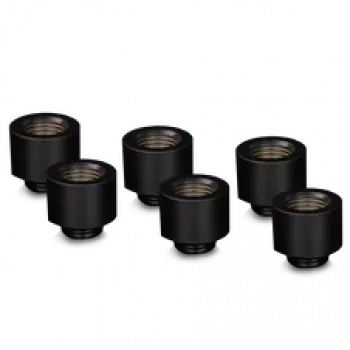 Thermal Grizzly DeltaMate Extender MF14 – conector de refrigeración líquida, negro, 6 uds. (TG-DM-FIT-6007)