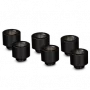 Thermal Grizzly DeltaMate Extender MF14 – conector de refrigeración líquida, negro, 6 uds. (TG-DM-FIT-6007)