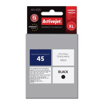 Activejet AH-45N cartucho de tinta (sustituto de HP 45 51645A; Supreme; 44 ml; negro)
