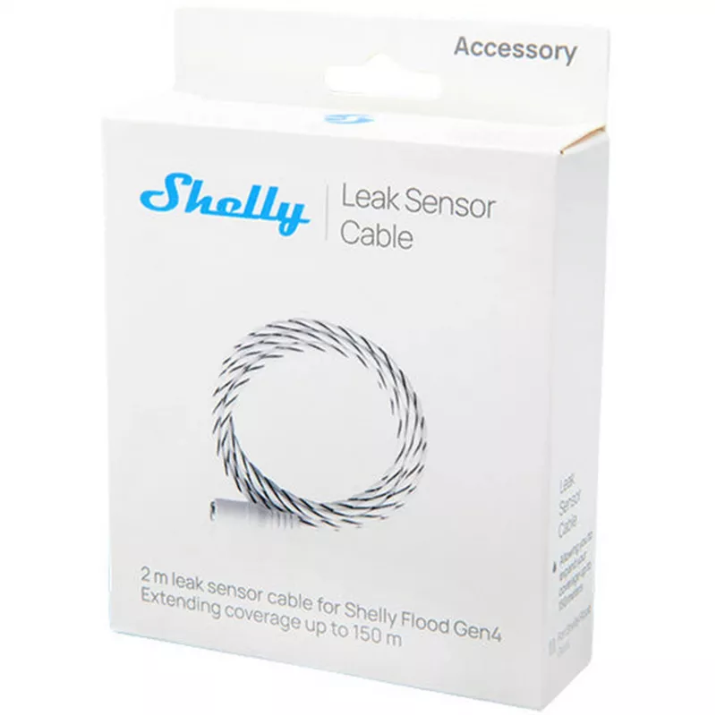 Cable sensor de fugas Shelly Flood Gen4 cable sensor de Shelly – cable de repuesto/extensión (Shelly_LSC)