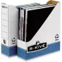 Fellowes Archivador de revistas R-Kive PRIMA, blanco-azul de cartón 100% reciclado, 100% reciclable (0026301)