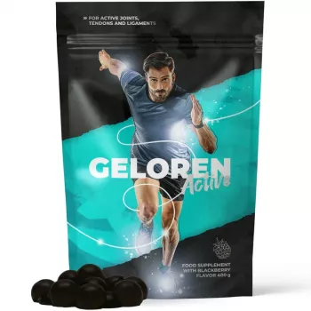 Gominolas de apoyo articular CONTIPRO GELOREN Active mora, 90 uds. / 410 g