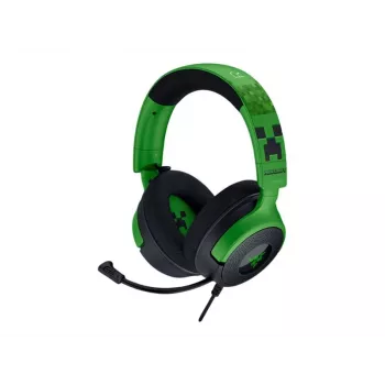Auriculares gaming con cable Razer Kraken V4 X — supraurales, 20–20000 Hz, cable de 1,8 m, 310 g, negro/verde