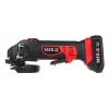 Amoladora angular YATO YT-82826, 18V Li-Ion 2Ah, disco de 125 mm, 10.000 rpm, rosca M14, carcasa de protección ajustable sin herramientas