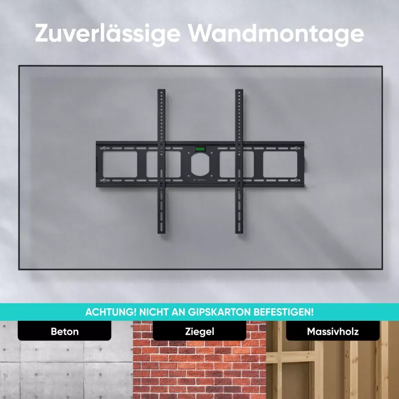 Soporte de pared para TV/55-100/SCHWARZ UF4-B Onkron