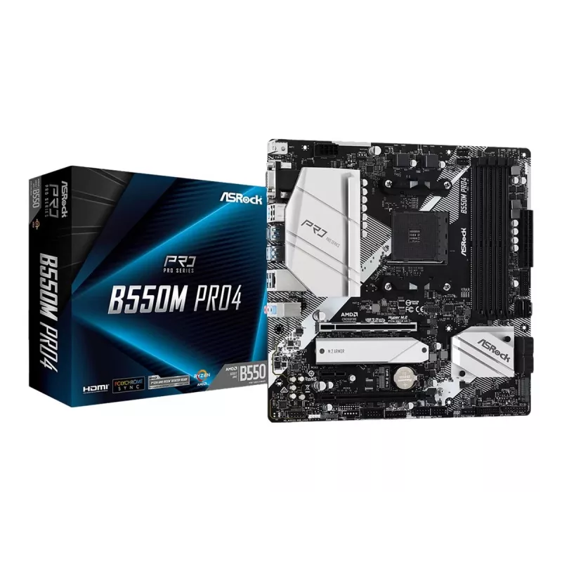 Placa base ASRock B550M Pro4 AM4 Micro-ATX