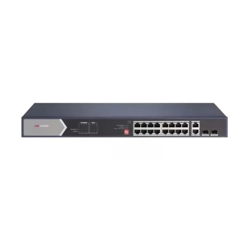 Hikvision DS-3E0520HP-E switch de red no gestionado Gigabit Ethernet (10/100/1000) Power over Ethernet (PoE) azul