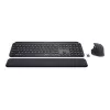 Logitech MX Keys Combo for Business - Conjunto teclado y ratón - retroiluminado - inalámbrico - Bluetooth LE - QWERTY - GB - Grafito