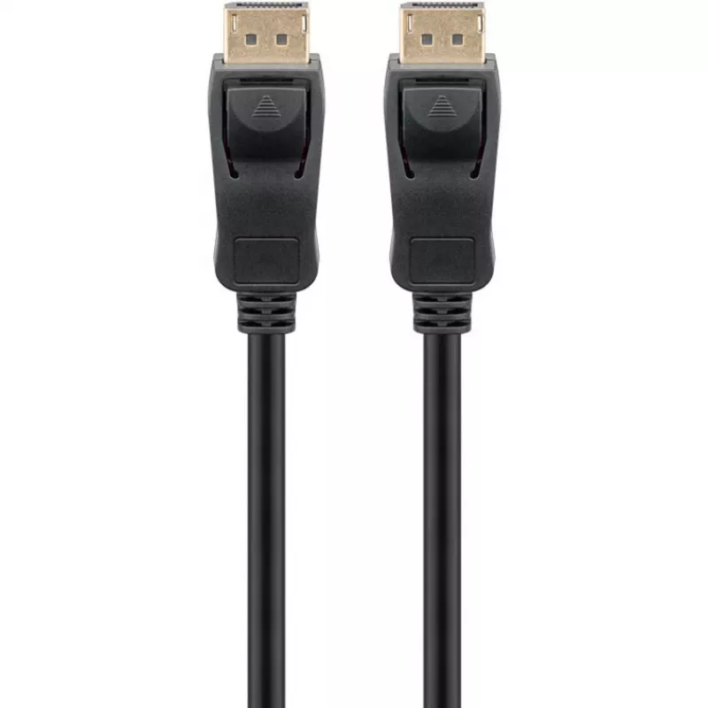 Cable Essential DisplayPort macho > DisplayPort macho, 8K / 120Hz (Negro, 1 metro, 40 Gbit/s, DisplayPort 2.0 / 2.1)
