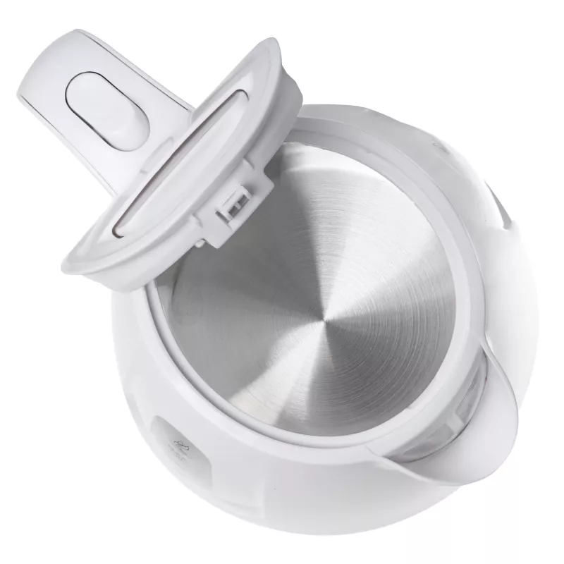 Hervidor de agua Adler AD 1373 – capacidad 1 L, 850 W, blanco, base 360°, polipropileno