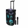 Altavoz de karaoke Bluetooth portátil MANTA SPK0803B140 140W, a batería, MIC/USB/microSD, FM, ecualizador, ruedas