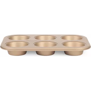 Máquina de muffins Russell Hobbs RH02151GEU7 dorada antiadherente, máquina eléctrica de muffins para encimera