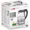 Hervidor de agua CLATRONIC WKS 3744 G — 1,7 L, 2200 W, acero inoxidable/plástico, indicador de nivel de agua