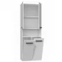 Armario de almacenamiento de baño Topeshop NEL 2K DK blanco