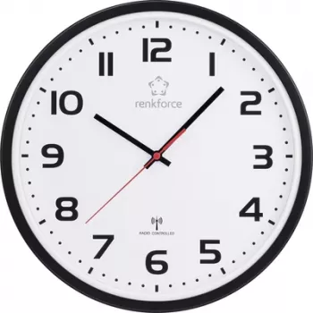 Renkforce RF-6826036 reloj de pared 320 mm x 45.5 negro (RF-6826036)