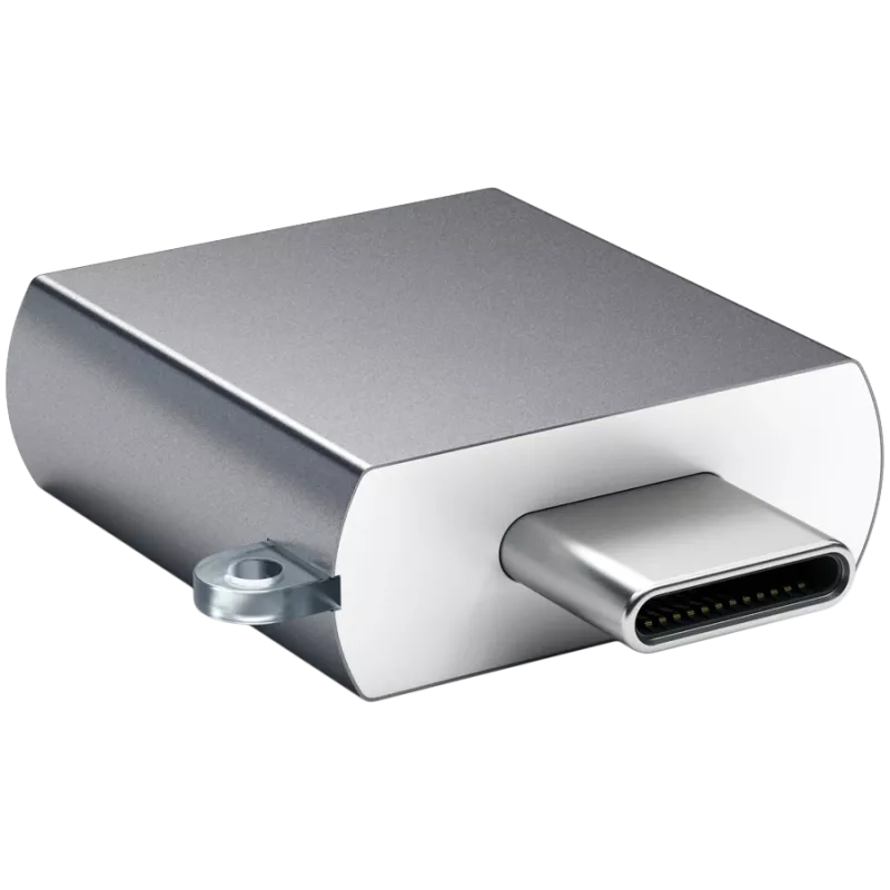 Adaptador Satechi USB-C a USB 3.0 Space Gray diseño elegante y alta calidad - diseño compacto - - - (179979)