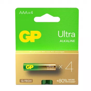 Pilas alcalinas LR03 /AAA GP Ultra pack de 4
