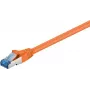Cable de parcheo Wentronic Goobay CAT 6a, S/FTP (PiMF), naranja, 7,5 m - LSZH libre de halógenos, cobre (93851)