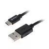 Adaptador de cable USB 2.0 A a USB-C Sharkoon 0,5 m, negro