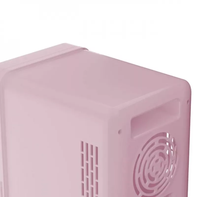 Mini nevera con espejo de maquillaje LED Elle ESDAFX04PUEU 4 L, lila