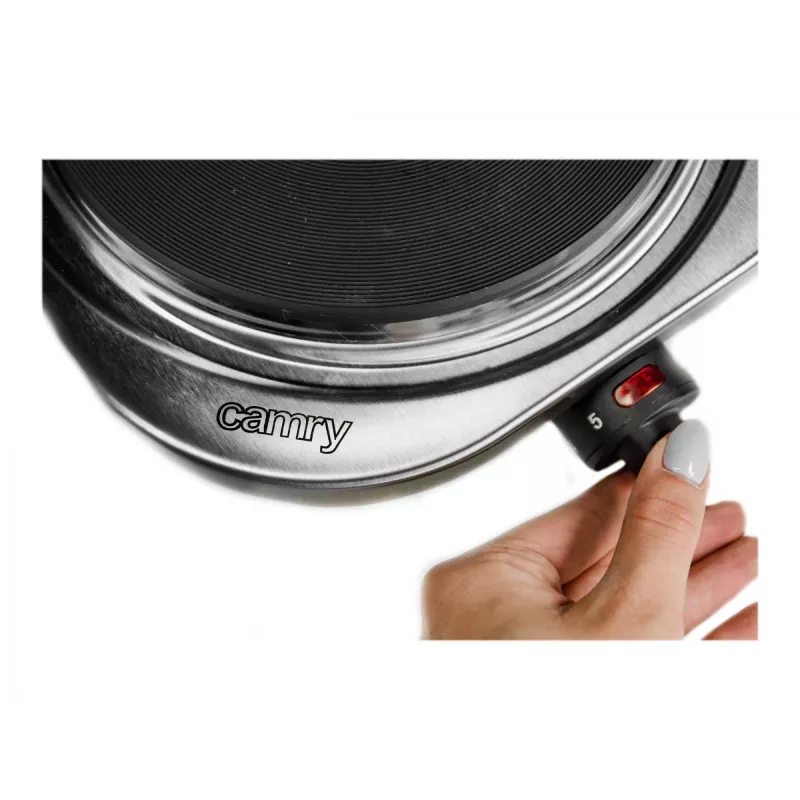 Cocina Adler CAMRY CR 6510 de libre instalación negra, gris eléctrica