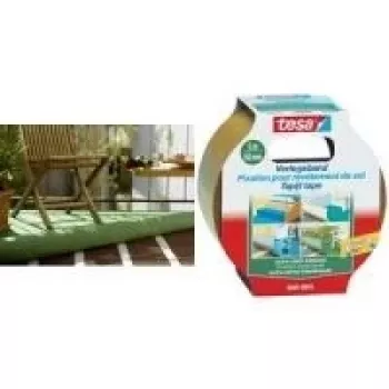 Cinta adhesiva Tesa Verlegeband extra fuerte 50 mm x 5 m, rasgable a mano