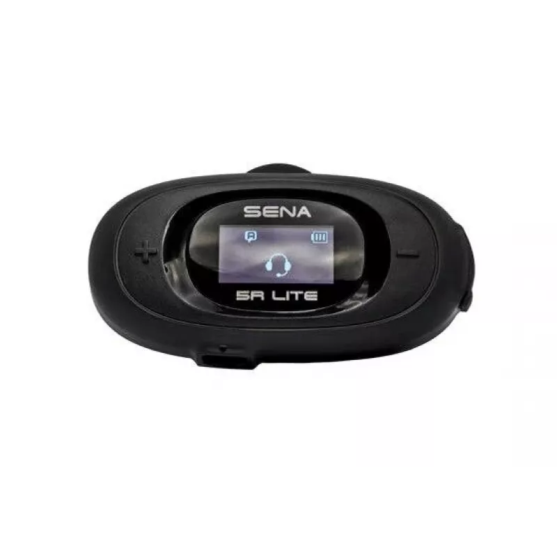 Intercomunicador para moto Sena 5R Lite Bluetooth 5.1 700 m de alcance con pantalla LCD y microfonos universales para casco doble