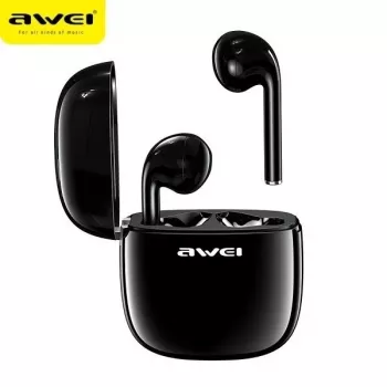 Auriculares Awei T28 TWS + base de carga negro