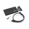 Carcasa externa para HDD Sbox HDC-2562B 2,5 pulgadas Blackberry negro