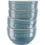 Staub Ceramique set de cuencos 0.7 L redondo cerámica turquesa 4 uds.