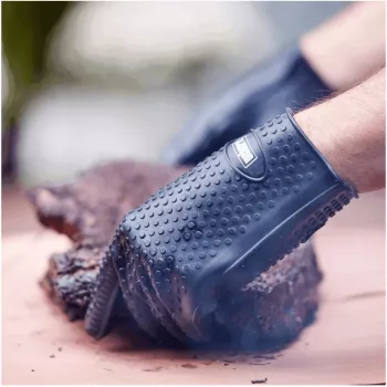 Weber 7017 Guantes de silicona para barbacoa negros