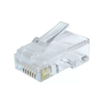Conector de cable Gembird LC-8P8C-002/100 RJ-45 transparente