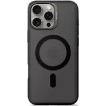 Carcasa trasera de plástico reciclado Decoded para iPhone 16 Pro Max, negra transparente