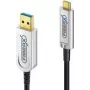 Cable USB FiberX FX-I630-010 10 m USB 3.2 Gen 1 USB C USB A negro plata