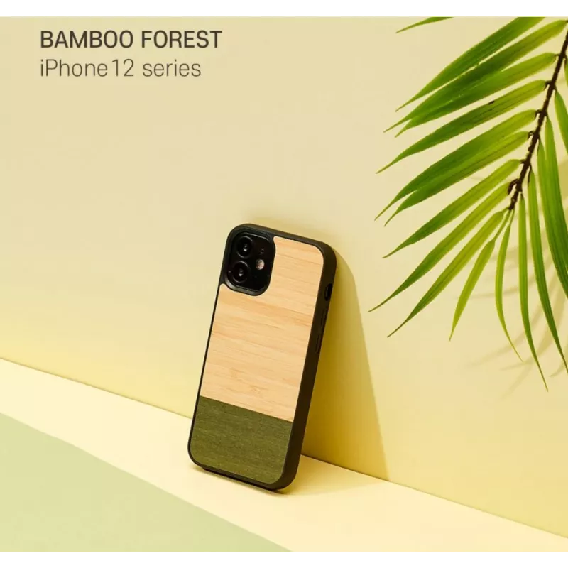 Funda para móvil Man and Wood para iPhone 12 mini – bosque de bambú negro