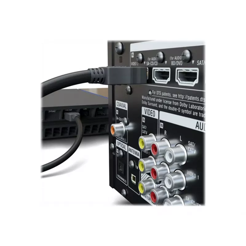 Cable HDMI Goobay 41082 1 m HDMI Type-A (estándar) 2 x HDMI Type-A (estándar) negro (41082)
