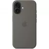 Funda Apple iPhone 16 Silicon Case con MagSafe gris piedra