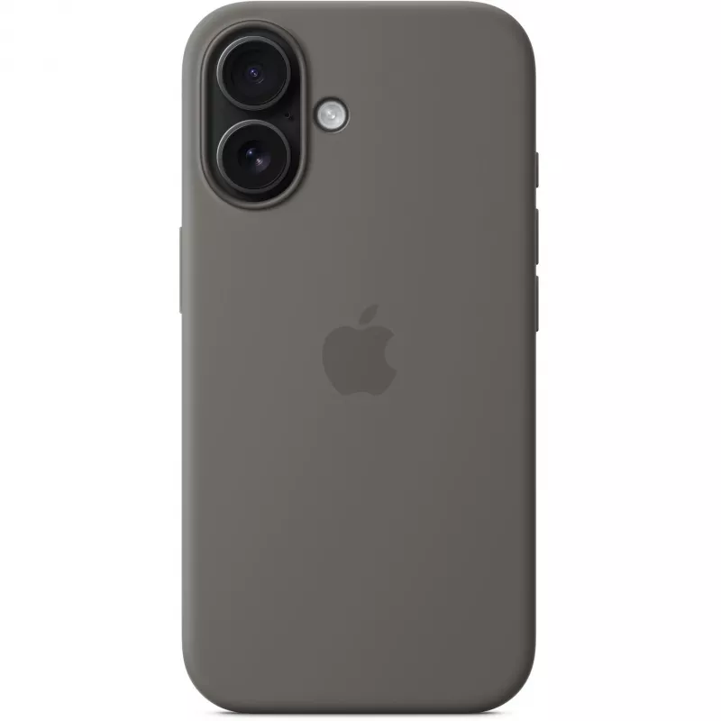 Funda Apple iPhone 16 Silicon Case con MagSafe gris piedra