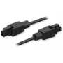 Cable de alimentación Teltonika de 4 pines a 4 pines, Negro, 1 m, tensión de entrada 30 V, corriente de entrada 2 A
