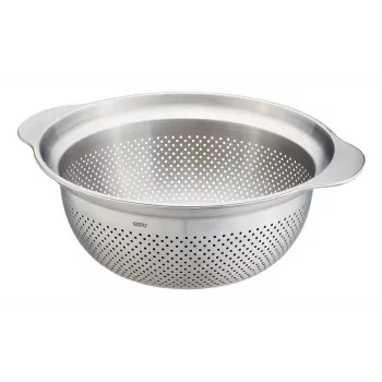 Colador de cocina GEFU PREMIO G-28132, 27 cm colador de malla de acero inoxidable, de mano
