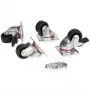 Set de ruedas giratorias ROLINE 26.21.0079, capacidad de carga 250 kg, para movilizar equipos