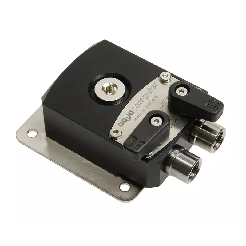 Pieza/accesorio para sistema de refrigeración de PC Aqua-Computer 34018 — negro acero inoxidable