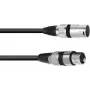 Cable de altavoz PSSO XLR 2x2,5 mm², 3 m, negro