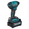 Makita TD002GD202 atornillador de impacto inalámbrico, 40 V XGT, sin escobillas, 220 Nm, hexagonal de 1/4", luz LED, con 2 baterías de iones de litio de 2,5 Ah, cargador rápido y maletín