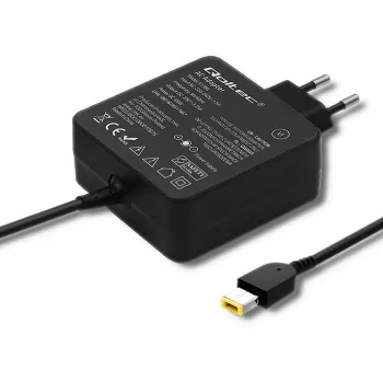 Fuente de alimentación QOLTEC 51766 65W AC/DC 20V 3,25A para IBM/Lenovo, negra, cable de 1,75 m