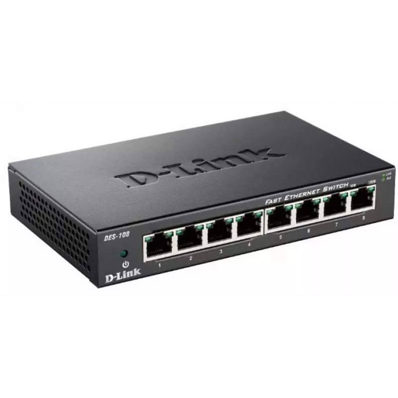 D-Link DES-108 negro