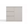 CÓMODA 1 PUERTA 3 CAJONES COLOR CACHEMIRA